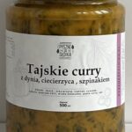 Tajskie curry z dynią, ciecierzycą i szpinakiem