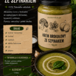 Krem brokułowy ze szpinakiem
